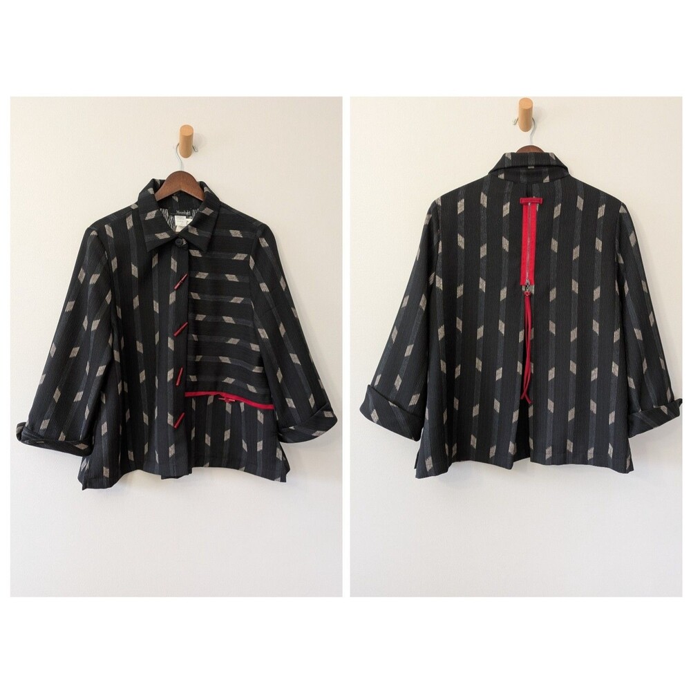 Moonlight Y & S Art Wear Top Small Toggle Button Lagenlook Oversized Boxy NWT